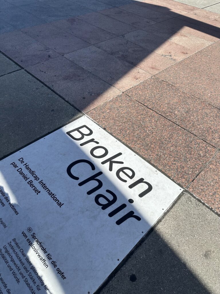 Broken Chair Geneva